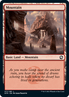 Mountain (277) [Dungeons & Dragons: Adventures in the Forgotten Realms] MTG Single Magic: The Gathering  | Multizone: Comics And Games