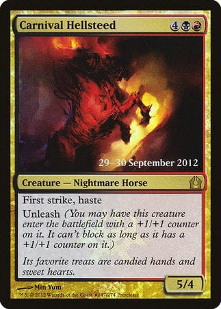 Carnival Hellsteed [Return to Ravnica Promos] MTG Single Magic: The Gathering  | Multizone: Comics And Games