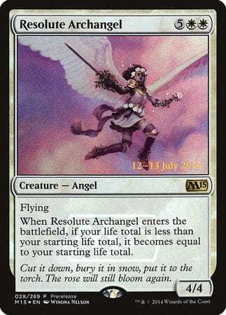 Resolute Archangel [Magic 2015 Promos] MTG Single Magic: The Gathering  | Multizone: Comics And Games