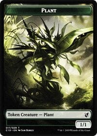 Plant // Snake Double-sided Token [Commander 2019 Tokens] MTG Single Magic: The Gathering  | Multizone: Comics And Games