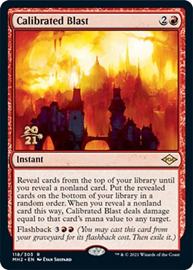 Calibrated Blast [Modern Horizons 2 Prerelease Promos] MTG Single Magic: The Gathering  | Multizone: Comics And Games