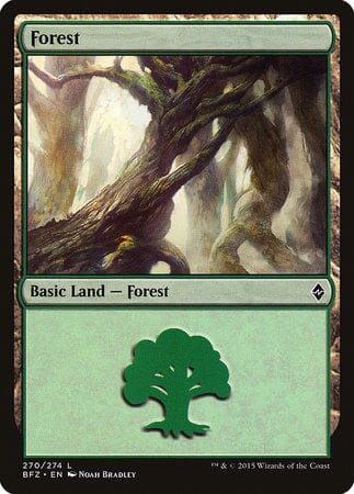 Forest (270) [Battle for Zendikar] MTG Single Magic: The Gathering  | Multizone: Comics And Games