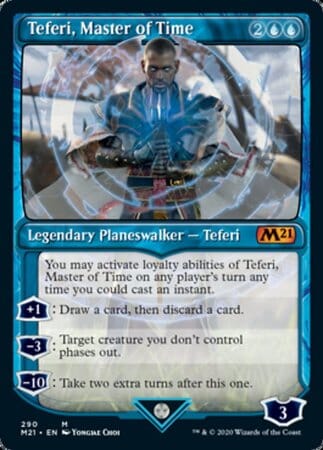 Teferi, Master of Time (Showcase) (290) [Core Set 2021] MTG Single Magic: The Gathering  | Multizone: Comics And Games