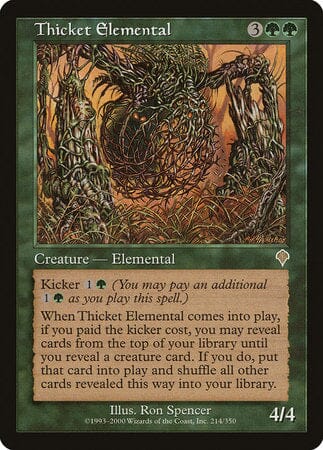 Thicket Elemental [Invasion] MTG Single Magic: The Gathering  | Multizone: Comics And Games