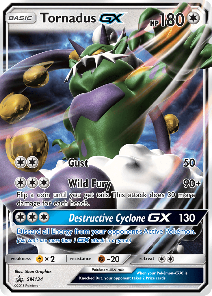 Tornadus GX (SM134) [Sun & Moon: Black Star Promos] Pokemon Single Pokémon  | Multizone: Comics And Games