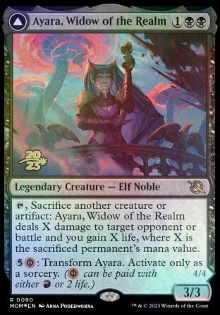 Ayara, Widow of the Realm // Ayara, Furnace Queen [March of the Machine Prerelease Promos] MTG Single Magic: The Gathering  | Multizone: Comics And Games