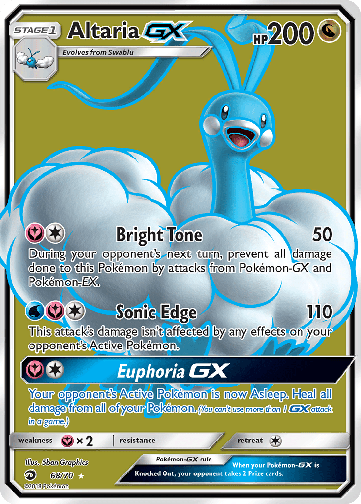 Altaria GX (68/70) [Sun & Moon: Dragon Majesty] Pokemon Single Pokémon  | Multizone: Comics And Games