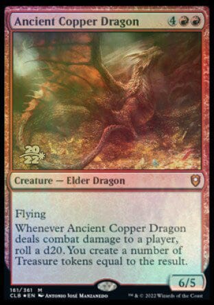 Ancient Copper Dragon [Commander Legends: Battle for Baldur's Gate Prerelease Promos] MTG Single Magic: The Gathering  | Multizone: Comics And Games