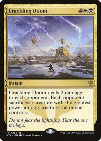 Crackling Doom [Khans of Tarkir] MTG Single Magic: The Gathering  | Multizone: Comics And Games