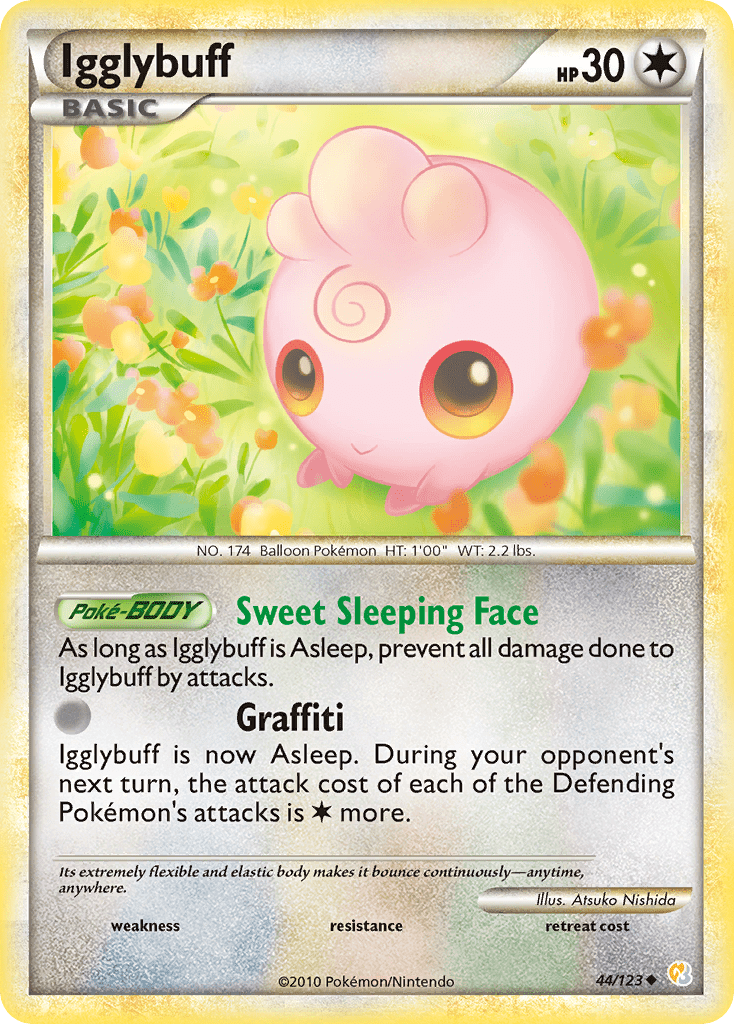 Igglybuff (44/123) [HeartGold & SoulSilver: Base Set] Pokemon Single Pokémon  | Multizone: Comics And Games