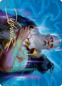 Alrund, God of the Cosmos Art Card (Gold-Stamped Signature) [Kaldheim: Art Series] MTG Single Magic: The Gathering  | Multizone: Comics And Games