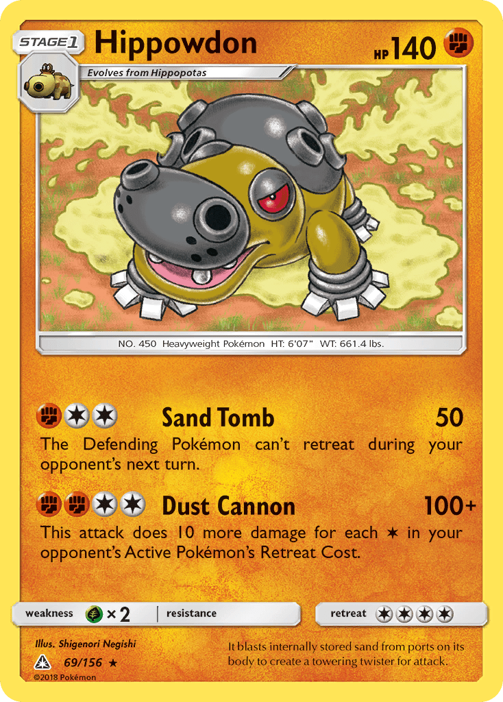 Hippowdon (69/156) [Sun & Moon: Ultra Prism] Pokemon Single Pokémon  | Multizone: Comics And Games