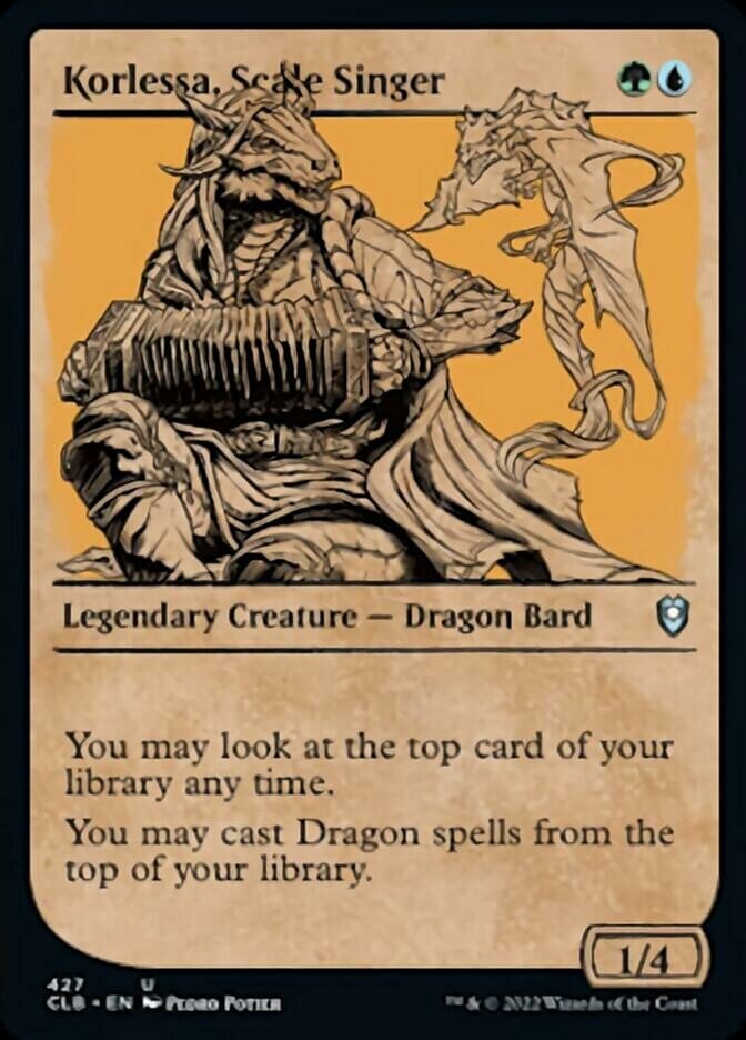 Korlessa, Scale Singer (Showcase) [Commander Legends: Battle for Baldur's Gate] MTG Single Magic: The Gathering  | Multizone: Comics And Games