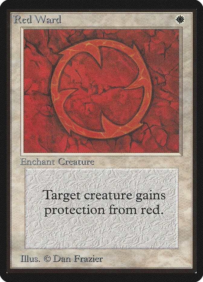 Red Ward [Limited Edition Beta] MTG Single Magic: The Gathering  | Multizone: Comics And Games