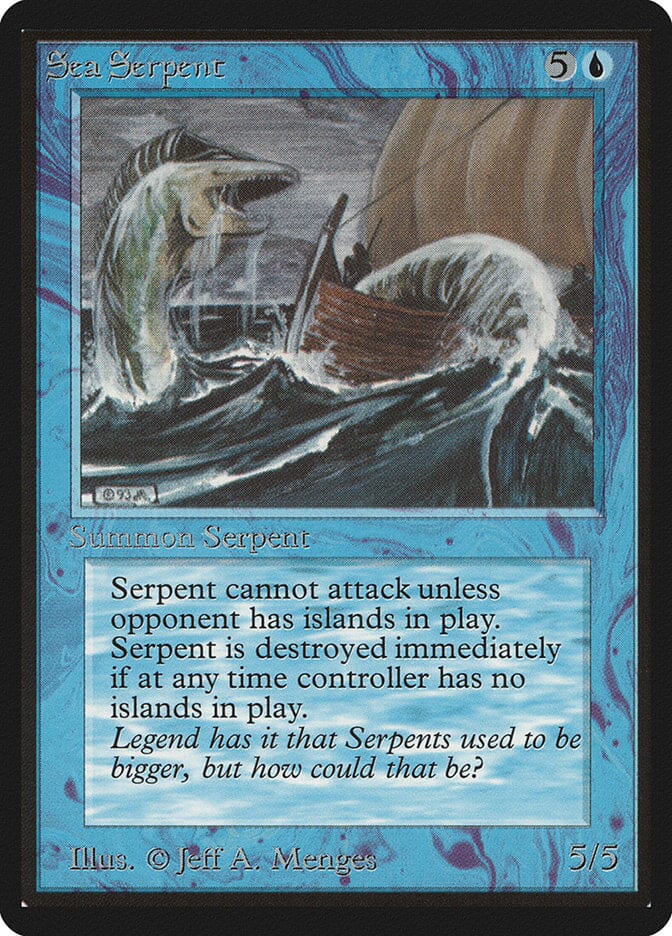 Sea Serpent [Limited Edition Beta] MTG Single Magic: The Gathering  | Multizone: Comics And Games