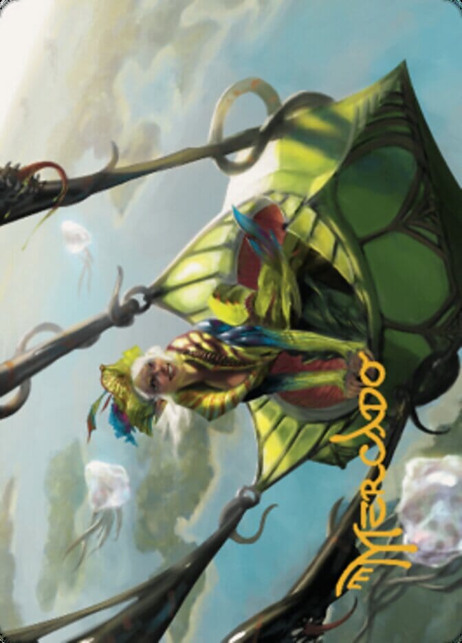 Nael, Avizoa Aeronaut Art Card (Gold-Stamped Signature) [Dominaria United Art Series] MTG Single Magic: The Gathering  | Multizone: Comics And Games
