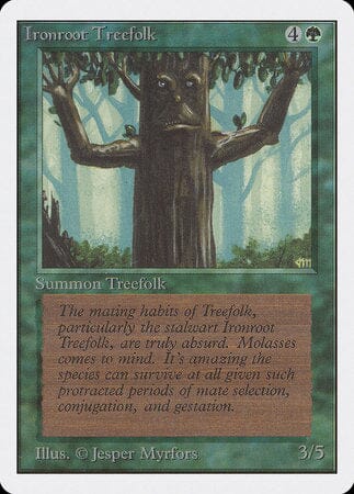Ironroot Treefolk [Unlimited Edition] MTG Single Magic: The Gathering  | Multizone: Comics And Games