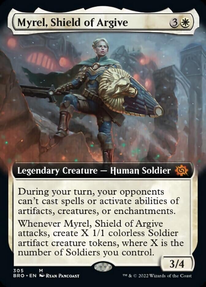 Myrel, Shield of Argive (Extended Art) [The Brothers' War] MTG Single Magic: The Gathering  | Multizone: Comics And Games