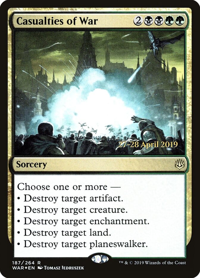 Casualties of War [War of the Spark Prerelease Promos] MTG Single Magic: The Gathering  | Multizone: Comics And Games