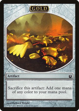 Gold Token [Born of the Gods Tokens] MTG Single Magic: The Gathering  | Multizone: Comics And Games