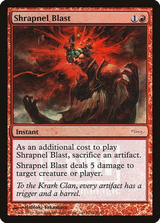 Shrapnel Blast [Friday Night Magic 2008] MTG Single Magic: The Gathering  | Multizone: Comics And Games