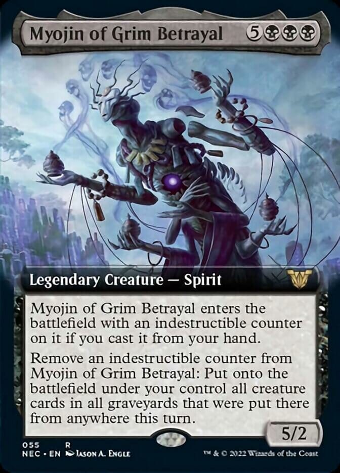 Myojin of Grim Betrayal (Extended) [Kamigawa: Neon Dynasty Commander] MTG Single Magic: The Gathering  | Multizone: Comics And Games