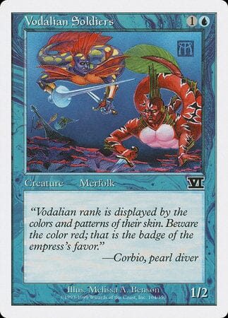 Vodalian Soldiers [Classic Sixth Edition] MTG Single Magic: The Gathering  | Multizone: Comics And Games