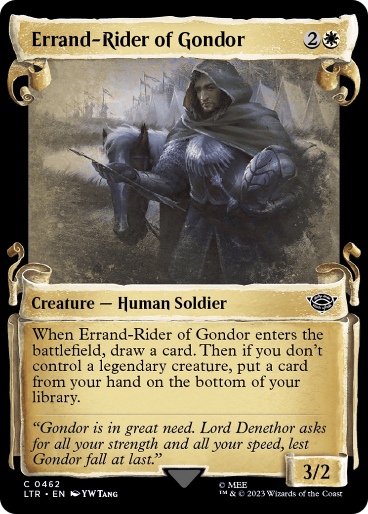 Errand-Rider of Gondor [The Lord of the Rings: Tales of Middle-Earth Showcase Scrolls] MTG Single Magic: The Gathering  | Multizone: Comics And Games