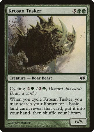 Krosan Tusker [Duel Decks: Garruk vs. Liliana] MTG Single Magic: The Gathering  | Multizone: Comics And Games