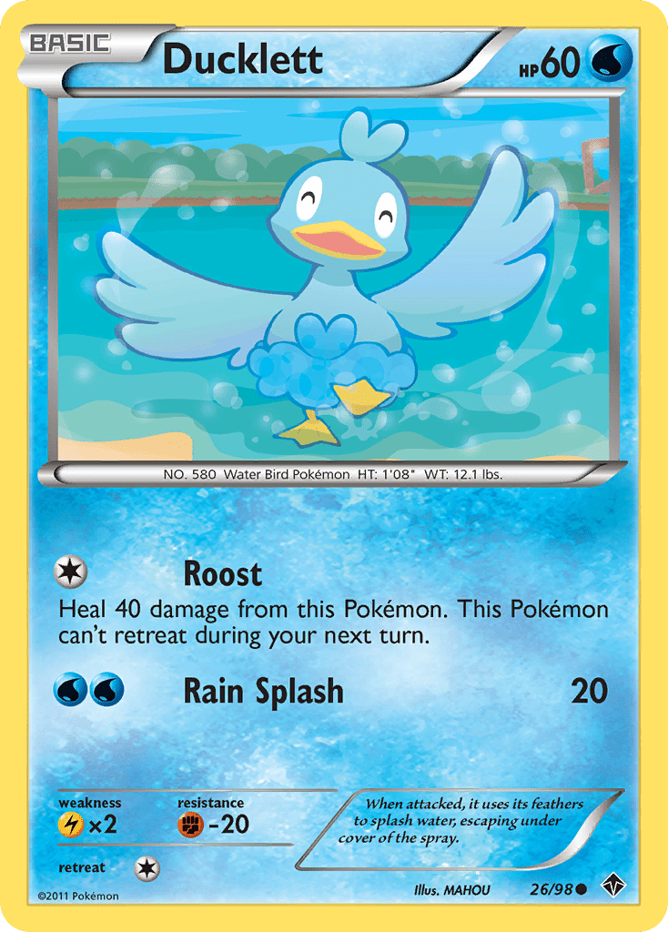 Ducklett (26/98) [Black & White: Emerging Powers] Pokemon Single Pokémon  | Multizone: Comics And Games