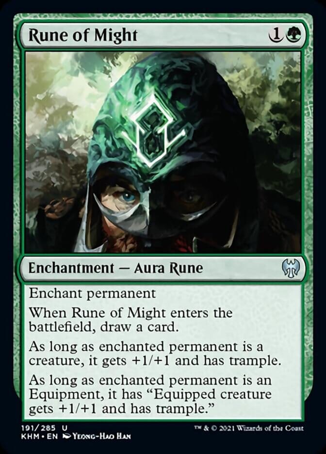 Rune of Might [Kaldheim] MTG Single Magic: The Gathering  | Multizone: Comics And Games