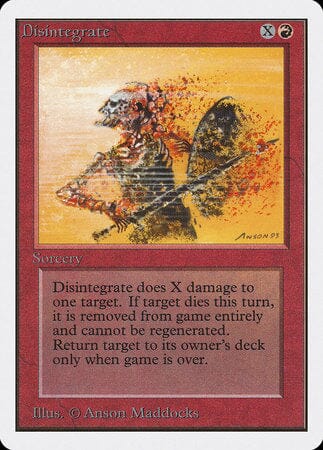 Disintegrate [Unlimited Edition] MTG Single Magic: The Gathering  | Multizone: Comics And Games