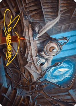 Unblinking Observer Art Card (Gold-Stamped Signature) [Innistrad: Midnight Hunt Art Series] MTG Single Magic: The Gathering  | Multizone: Comics And Games