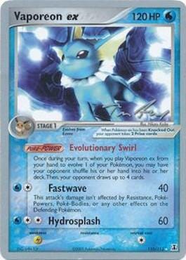 Vaporeon ex (110/113) (Legendary Ascent - Tom Roos) [World Championships 2007] Pokemon Single Pokémon  | Multizone: Comics And Games