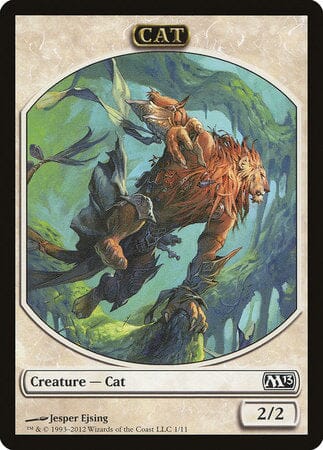 Cat Token [Magic 2013 Tokens] MTG Single Magic: The Gathering  | Multizone: Comics And Games
