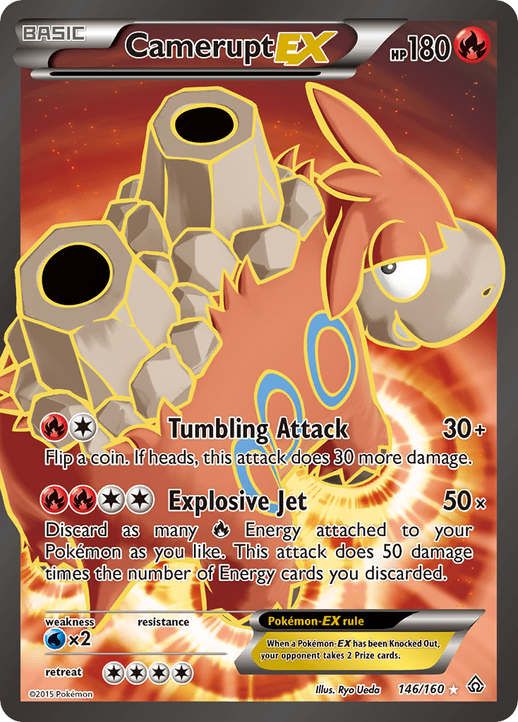 Camerupt EX (146/160) [XY: Primal Clash] Pokemon Single Pokémon  | Multizone: Comics And Games