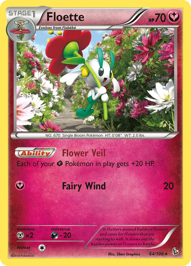 Floette (64/106) [XY: Flashfire] Pokemon Single Pokémon  | Multizone: Comics And Games