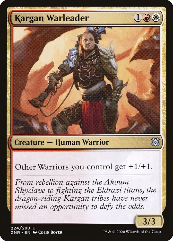 Kargan Warleader [Zendikar Rising] MTG Single Magic: The Gathering  | Multizone: Comics And Games