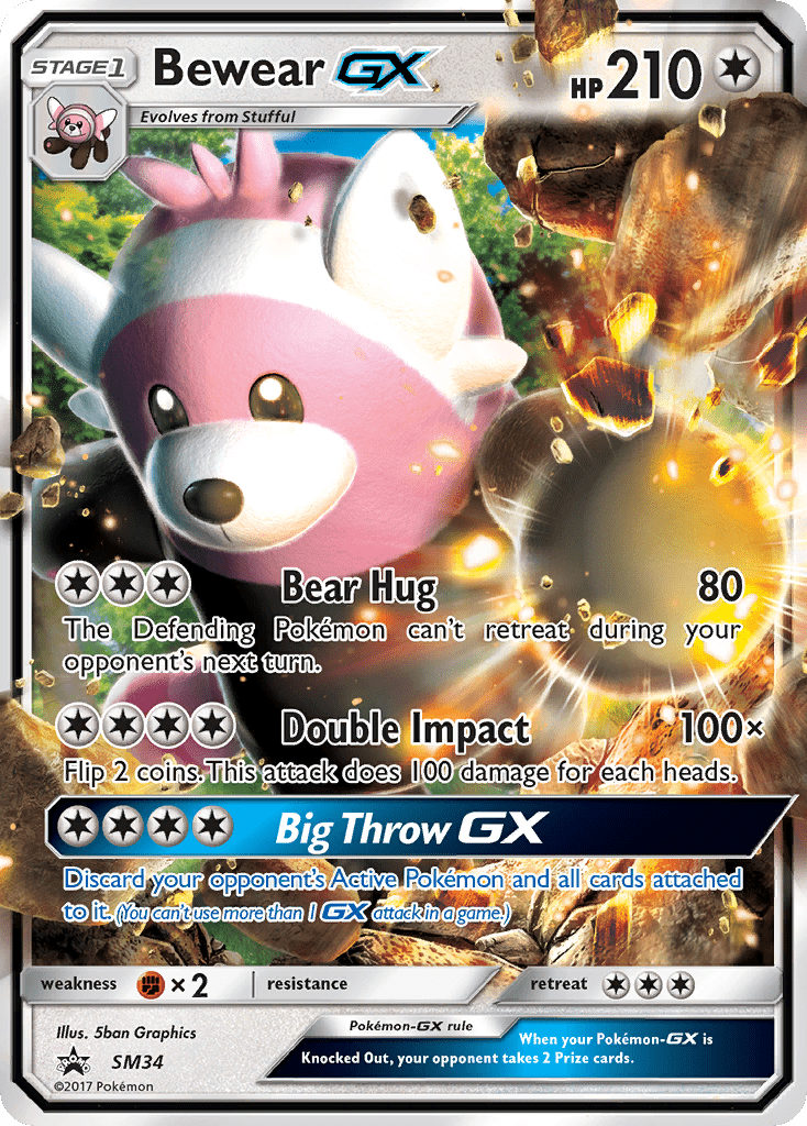 Bewear GX (SM34) [Sun & Moon: Black Star Promos] Pokemon Single Pokémon  | Multizone: Comics And Games