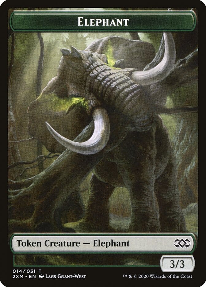 Elephant Token [Double Masters] MTG Single Magic: The Gathering  | Multizone: Comics And Games