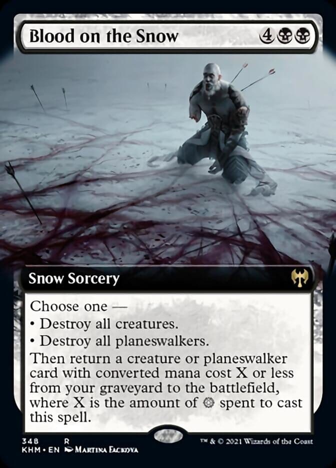 Blood on the Snow (Extended Art) [Kaldheim] MTG Single Magic: The Gathering  | Multizone: Comics And Games