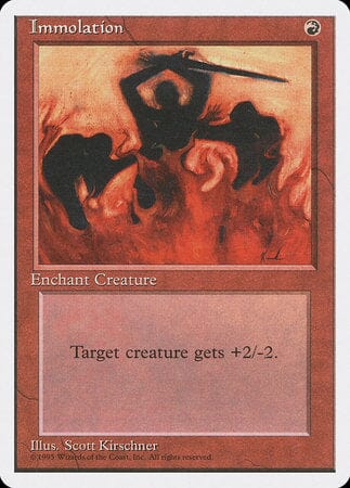 Immolation [Fourth Edition] MTG Single Magic: The Gathering  | Multizone: Comics And Games