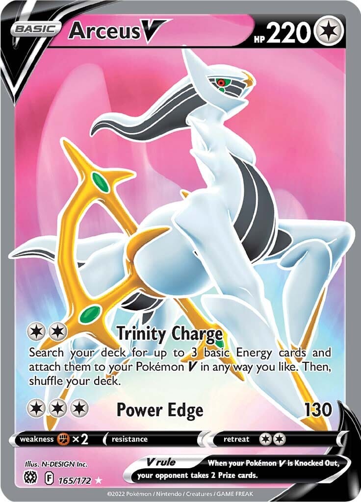 Arceus V (165/172) [Sword & Shield: Brilliant Stars] Pokemon Single Pokémon  | Multizone: Comics And Games