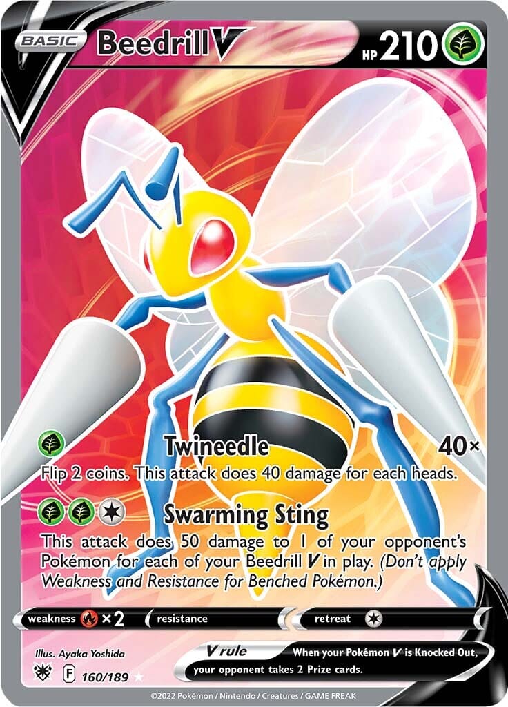 Beedrill V (160/189) [Sword & Shield: Astral Radiance] Pokemon Single Pokémon  | Multizone: Comics And Games