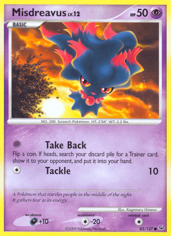 Misdreavus (83/127) [Platinum: Base Set] Pokemon Single Pokémon  | Multizone: Comics And Games