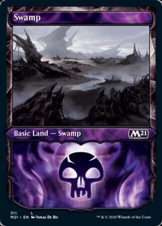 Swamp (Showcase) [Core Set 2021] MTG Single Magic: The Gathering  | Multizone: Comics And Games