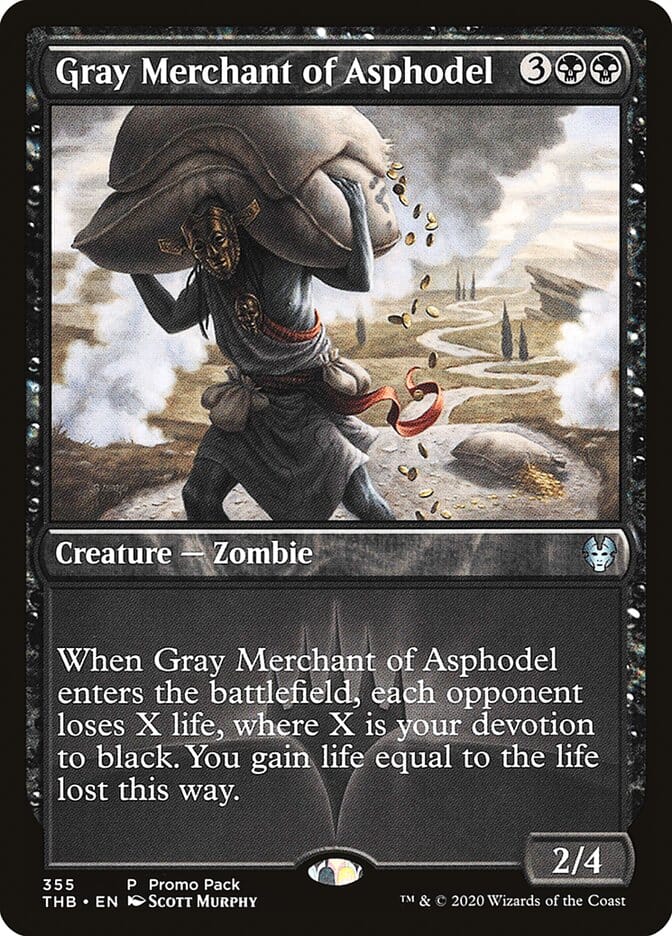 Gray Merchant of Asphodel (Promo Pack) [Theros Beyond Death Promos] MTG Single Magic: The Gathering  | Multizone: Comics And Games