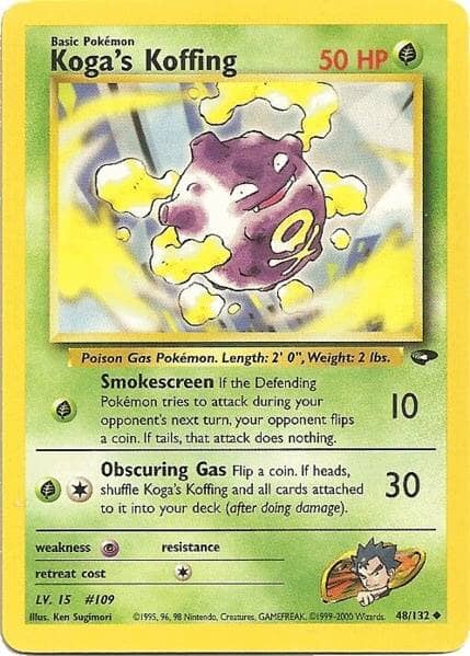 Koga's Koffing (48/132) [Gym Challenge Unlimited] Pokemon Single Pokémon  | Multizone: Comics And Games