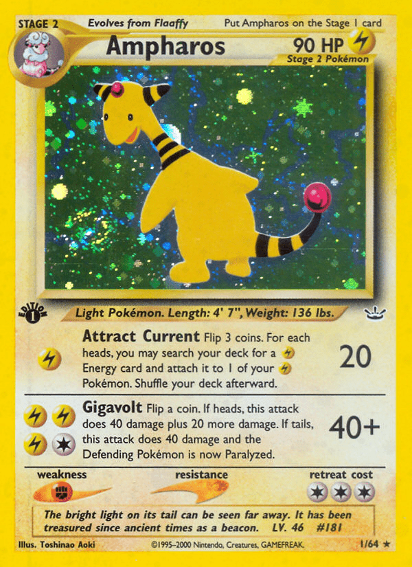 Ampharos (1/64) [Neo Revelation 1st Edition] Pokemon Single Pokémon  | Multizone: Comics And Games