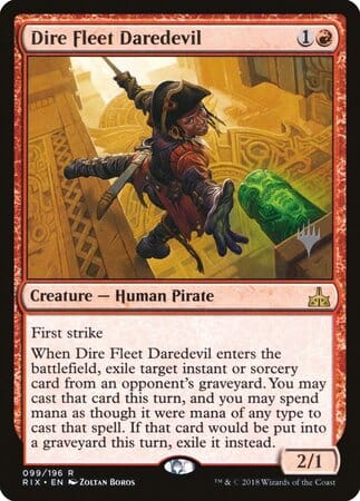 Dire Fleet Daredevil [Rivals of Ixalan Promos] MTG Single Magic: The Gathering  | Multizone: Comics And Games